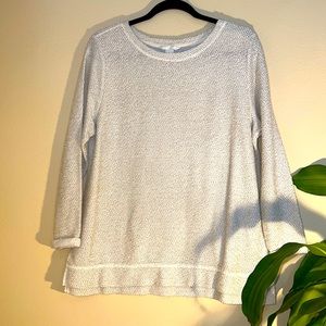 H&M Size M cream colored thin sweatshirt loose fitting